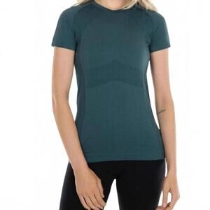 NWT Anique Women's Signature‎ Short Sleeve Crew Equestrian Peppermint L Shirt